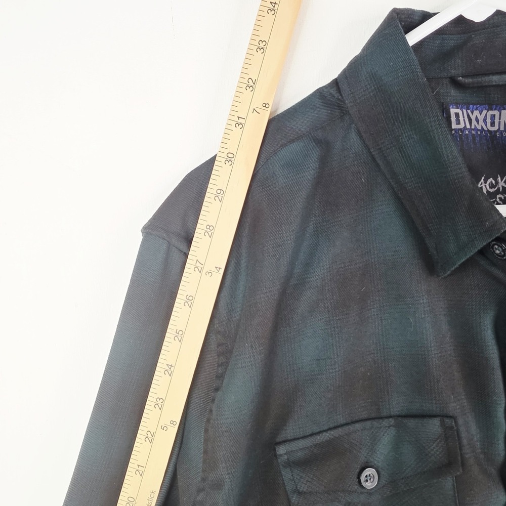 Dixxon Flannel Company‎ Mens XL Black Forest Green Black Plaid Button Down Shirt - Picture 5 of 10